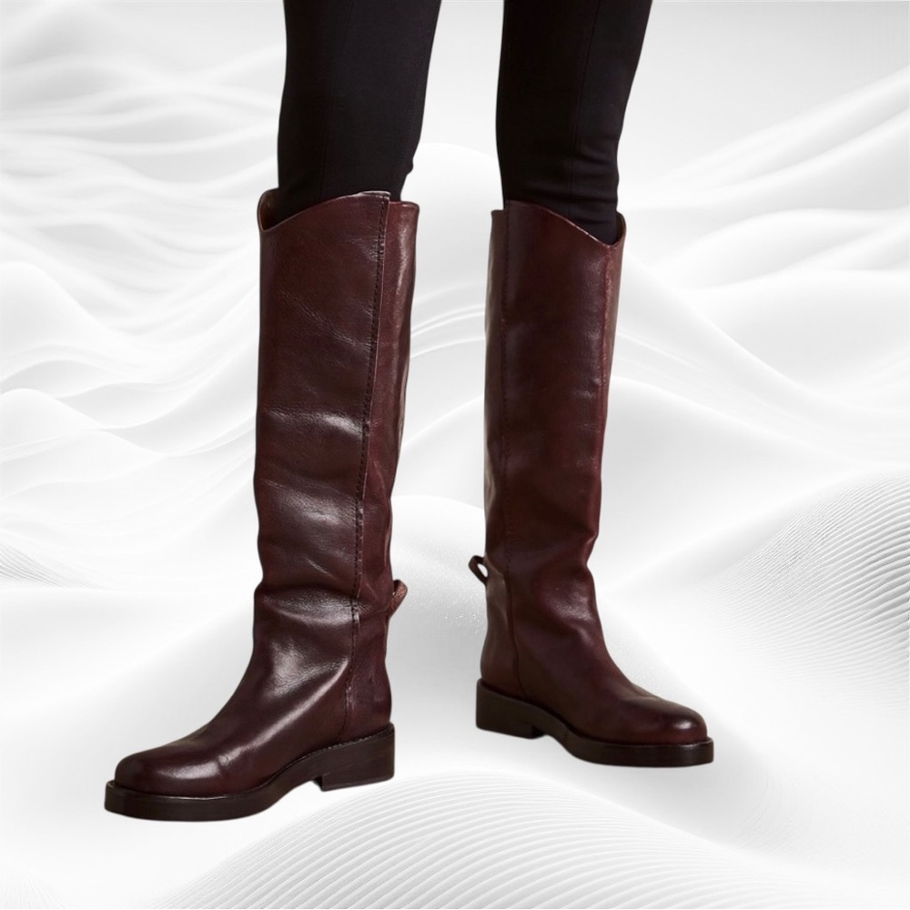 NEW We The Free Bryce Equestrian Tall Boots Oxblood $398 Size EU 40/10